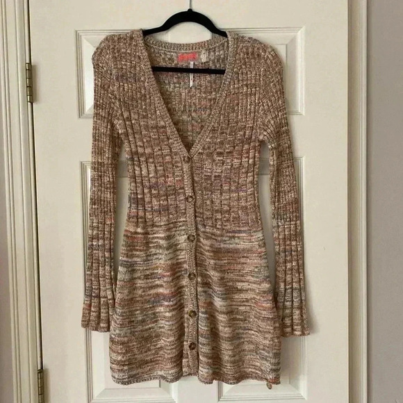 Free People Rachel Cardigan Mini Dress - Picture 4 of 8